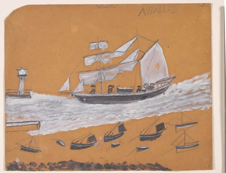 Image: Two-master and fishing fleet
