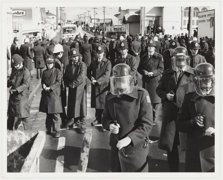 Image: Anti Springbok tour demonstration