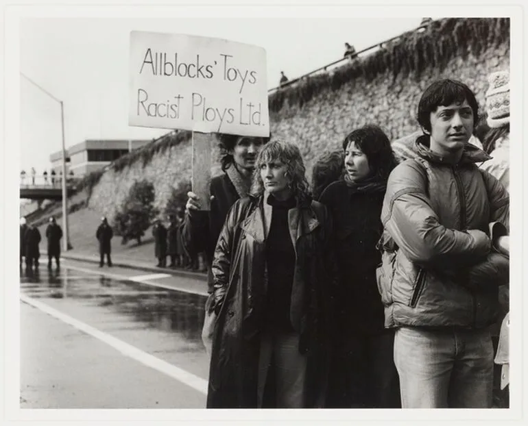 Image: Anti Springbok tour demonstration