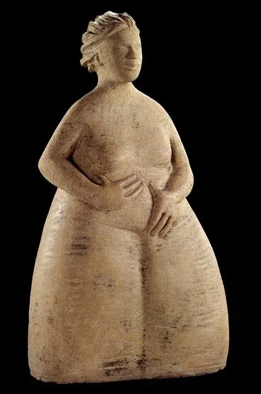 Image: "Hinewaitapu" Ceramic Sculpture( female)