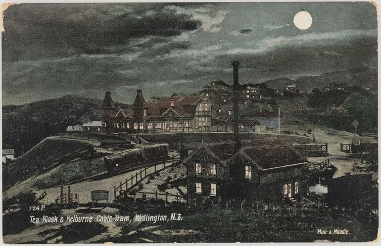 Image: Tea Kiosk and Kelburn Cable Tram, Wellington, New Zealand