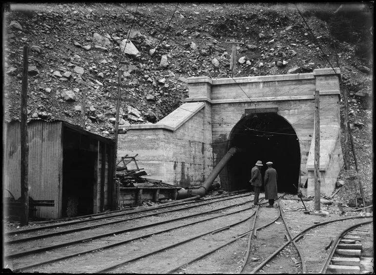 Image: North-west portal of Otira Tunnel.