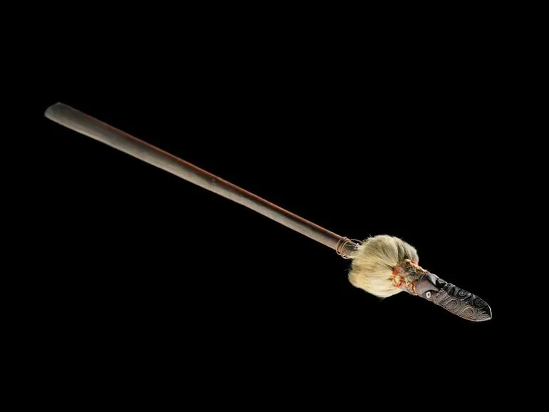 Image: Taiaha (long striking weapon), named Te Rongotaketake.