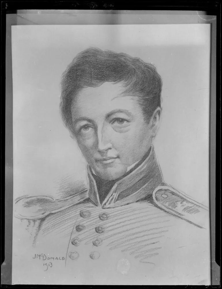 Image: Pencil Drawing of Captain William Hobson