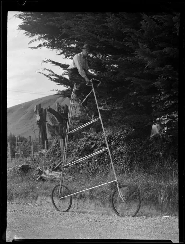 Image: Man on bicycle