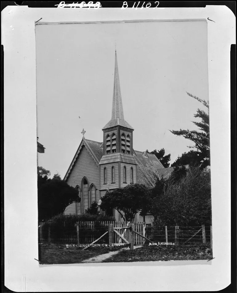 Image: Copy of a photograph depicting Anglican Church, Lower Hutt