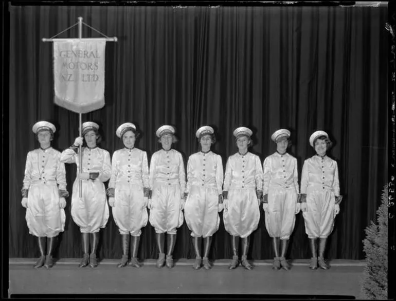 Image: General Motors marching girls team - The Chauffeurs