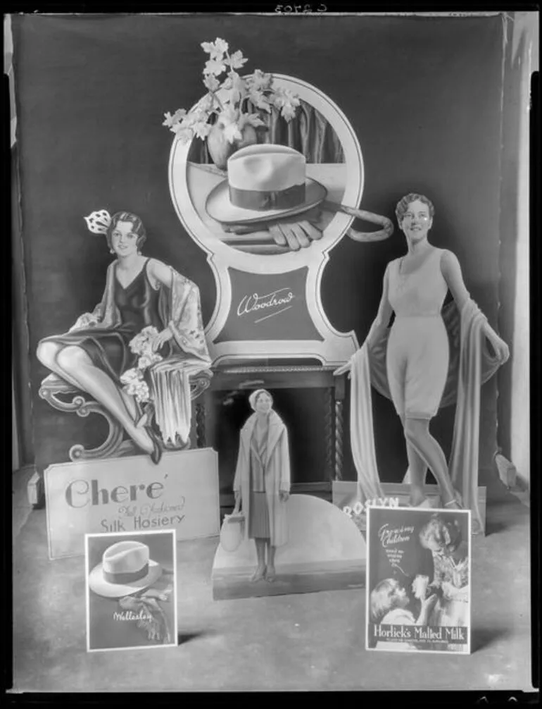 Image: Display of advertising cut-outs