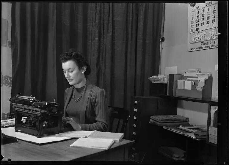 Image: Woman at Desk