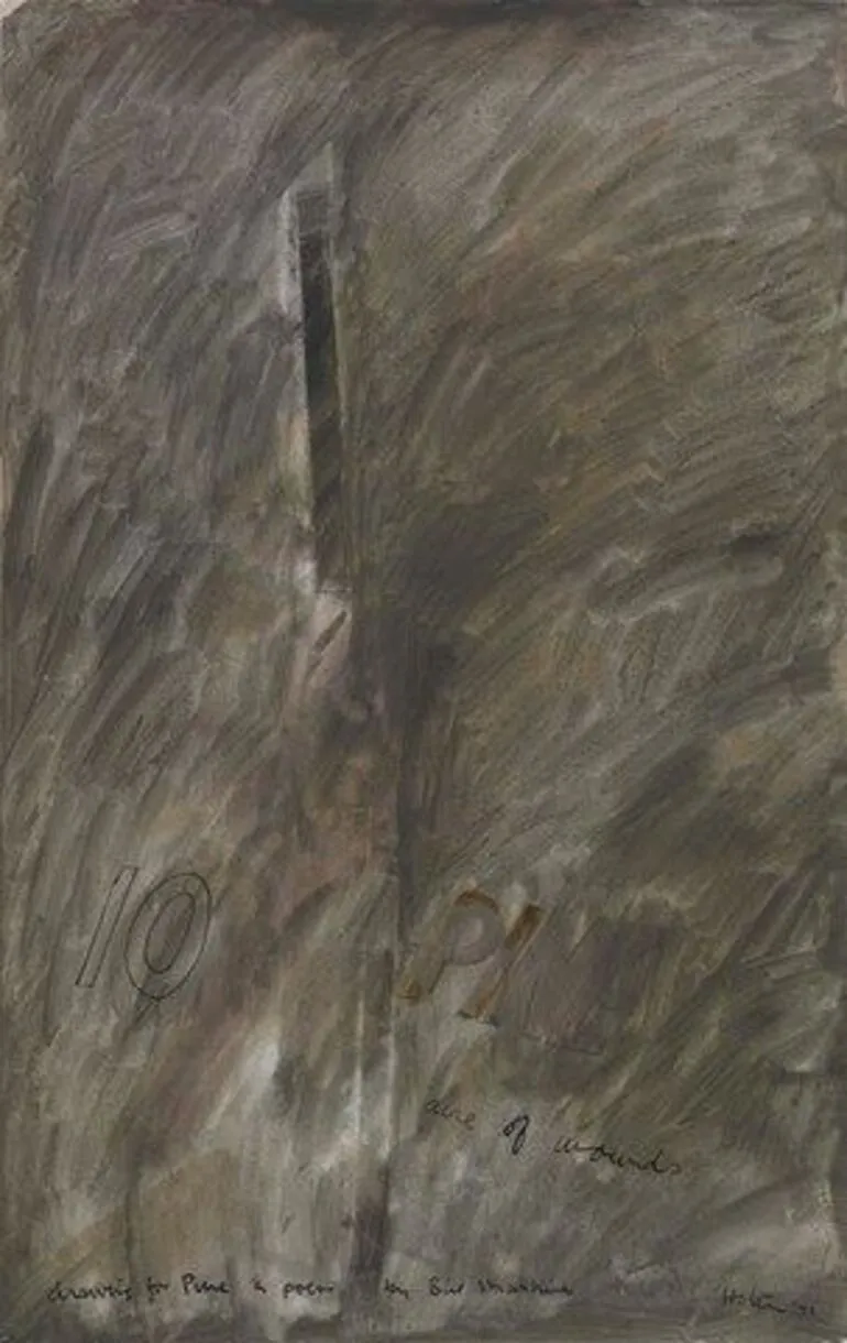 Image: Drawing for "Pine" - a poem by Bill Manhire no.10