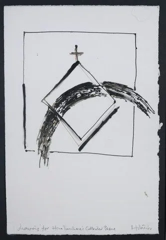 Image: Drawing from a set of 12 for Hone Tuwhare's book: Mihi; collected poems. (Penguin, 1987).