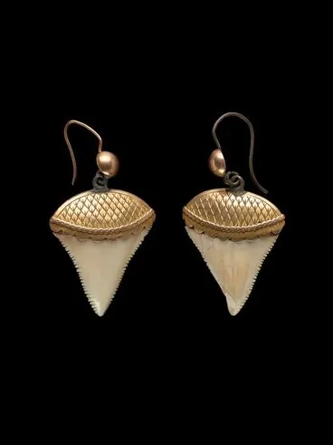 Image: Tupa (shark tooth earrings)