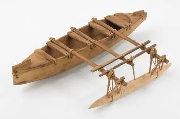 Image: Model vaka (outrigger canoe)