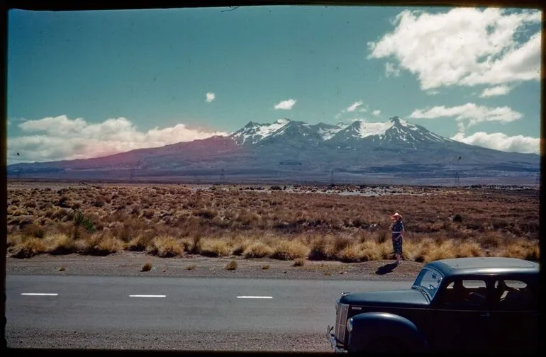 Image: Ruapehu from the Desert Road opposite outflow of Whangaehu River