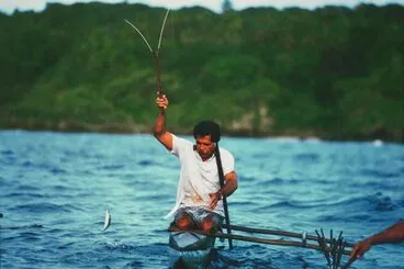 Image: Catching ulihenga, Avatele, Niue