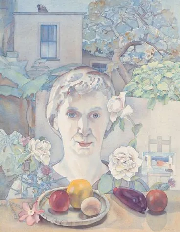 Image: Self-portrait with fruit