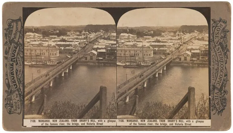 Image: Wanganui, New Zealand from Drury's Hill ...