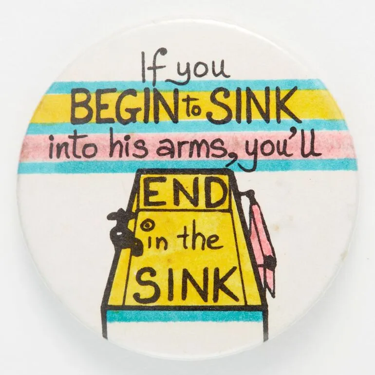 Image: 'If you begin to sink into his arms' badge