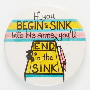 Image: 'If you begin to sink into his arms' badge