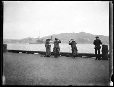 Image: Reconnoitering on the Railway wharf