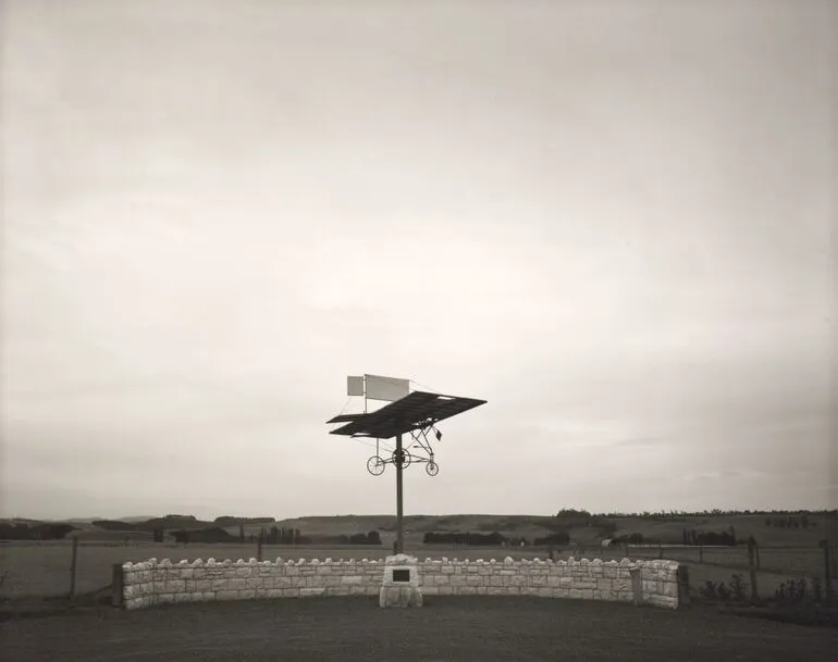 Image: Richard Pearse Memorial, Upper Waitohi, South Canterbury, 1999