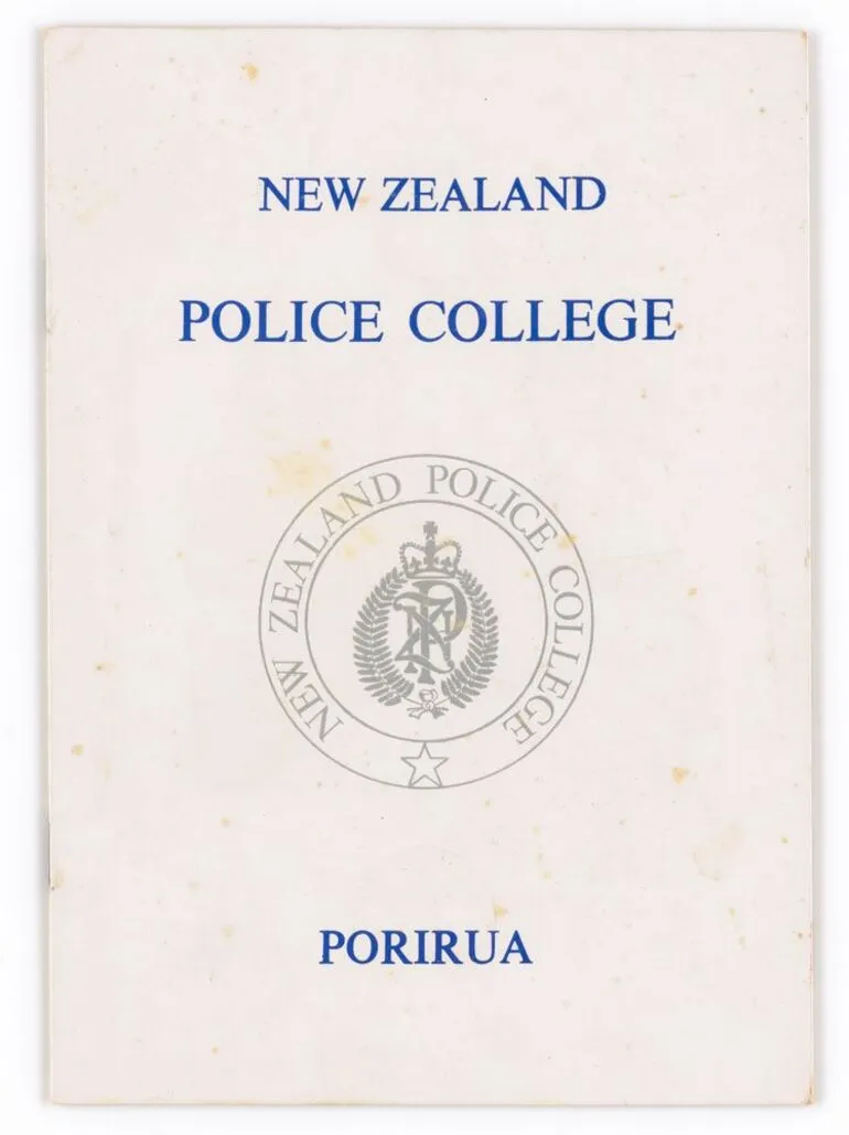 Image: New Zealand Police College souvenir programme