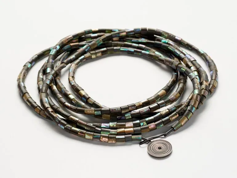 Image: Paua bead necklace