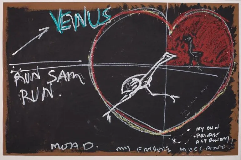 Image: Here I give thanks to Sam Fulbrook. From the series: 'A moa, a math, a mount.'
