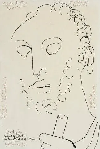 Image: Oedipus drawing for Baxter's 'The temptations of Oedipus'