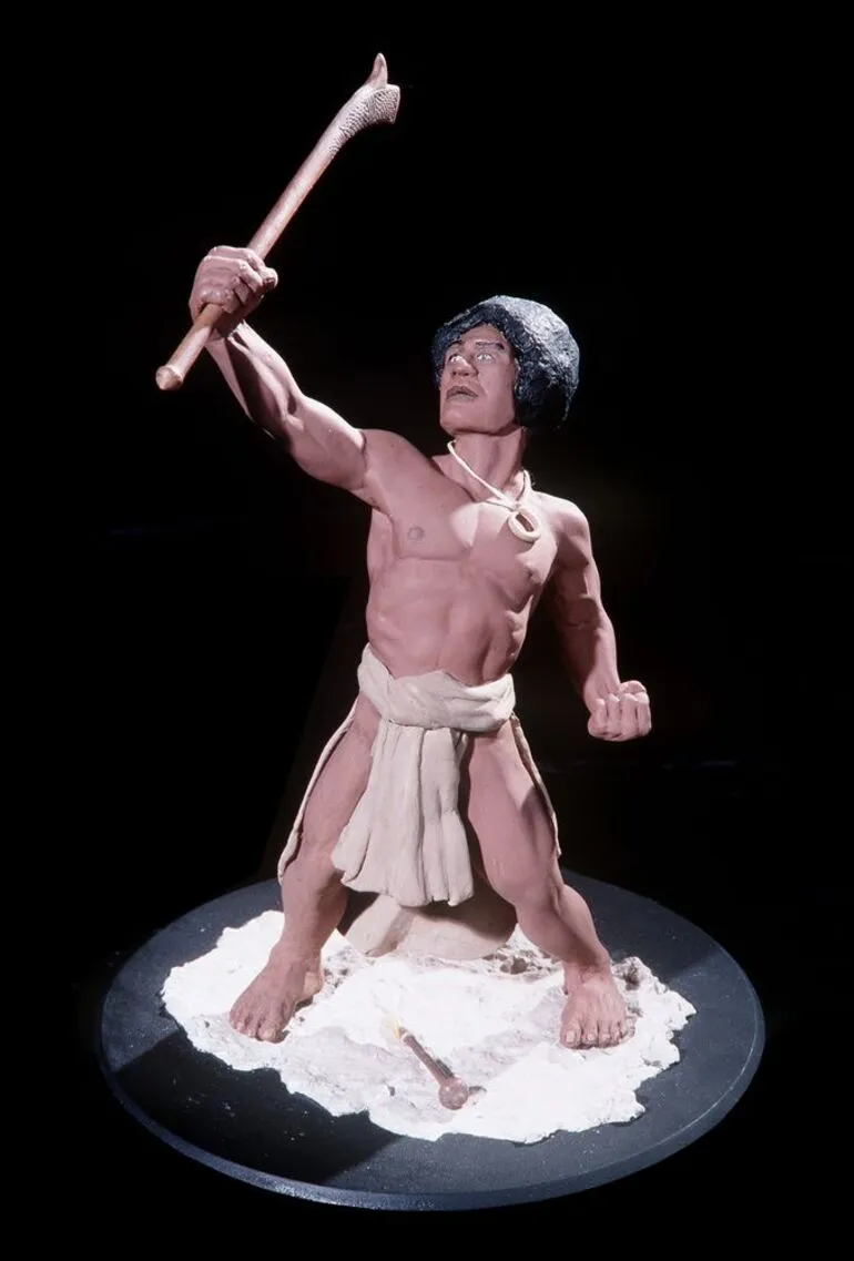 Image: Model of Fijian Warrior 1800s