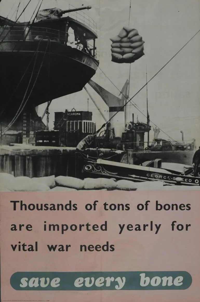 Image: Poster, 'Thousands of tons of bones'