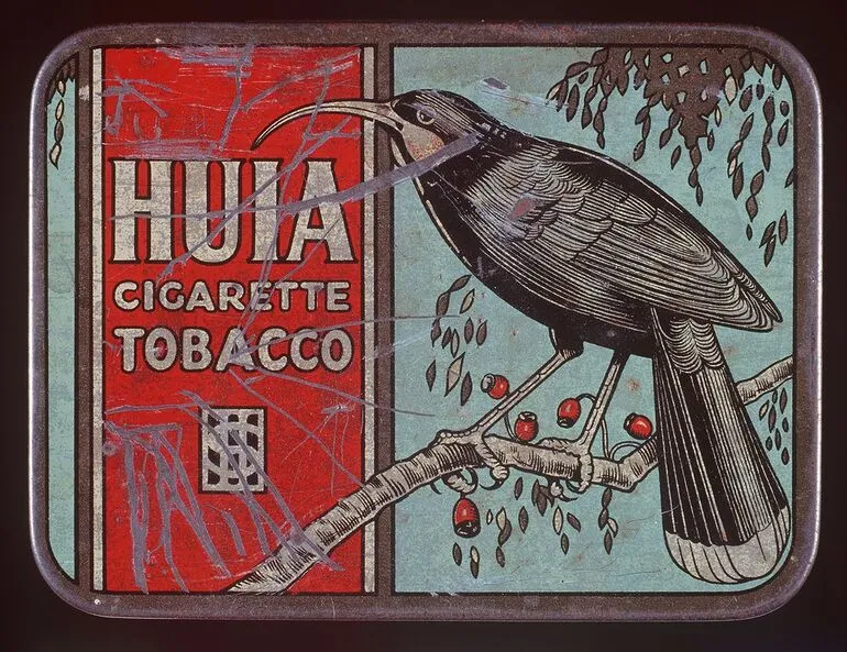 Image: Huia Cigarette Tobacco tin