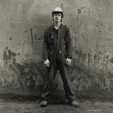 Image: Peter Wall, shift worker, Christchurch Gasworks, 1981. From the portfolio: Gasworks