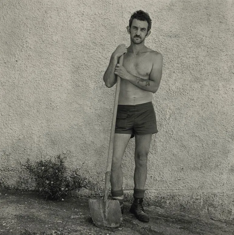 Image: Graham Connick, grave digger, Auckland, 1982. From the series: Working Men