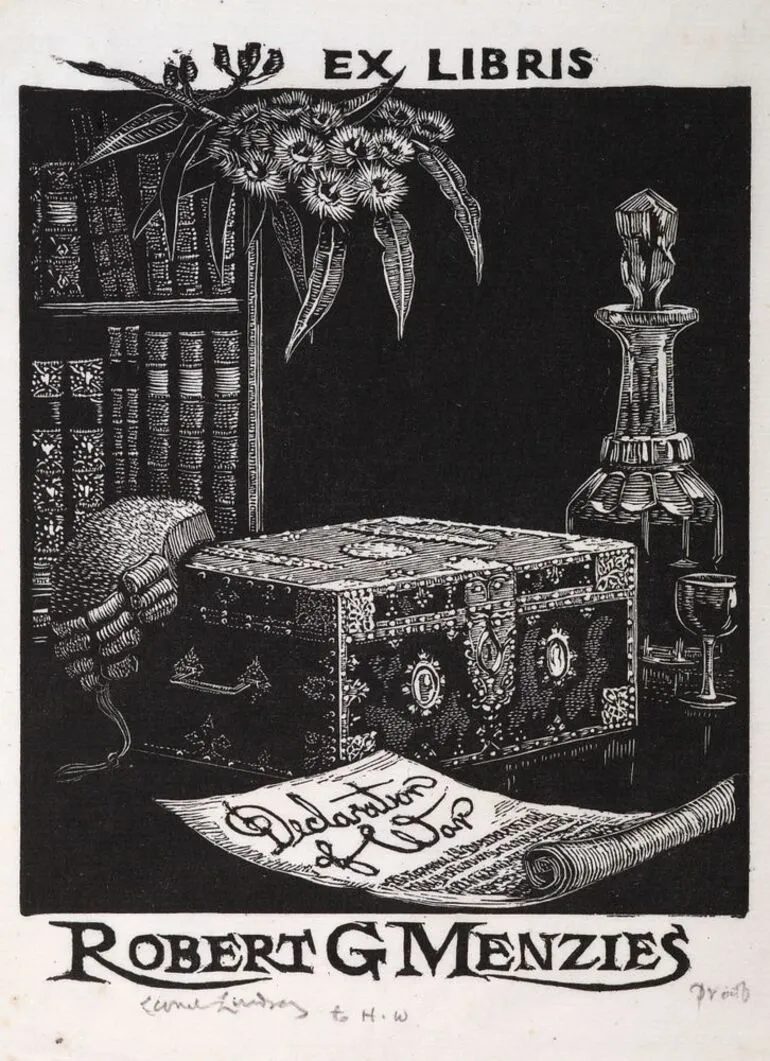 Image: Bookplate - Robert G. Menzies