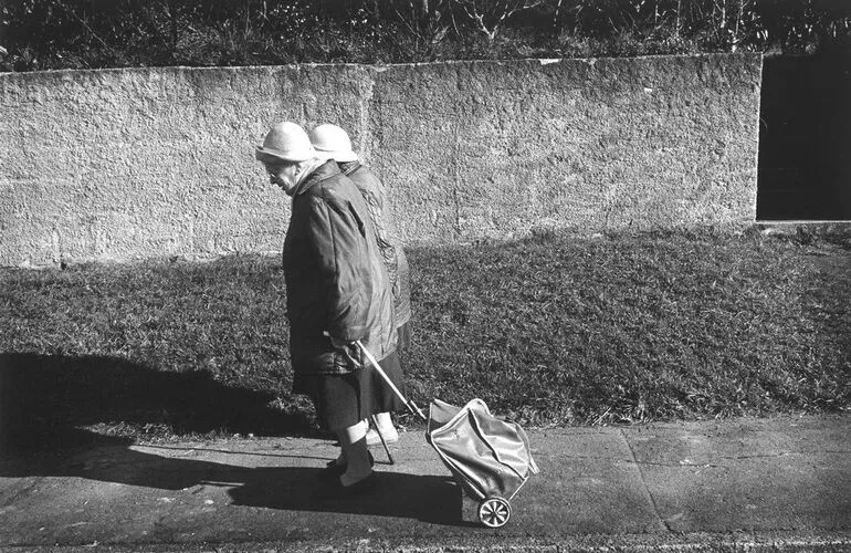 Image: Hidden Lives: the work of care. Gladys and Audrey Thetford on their way to the shops