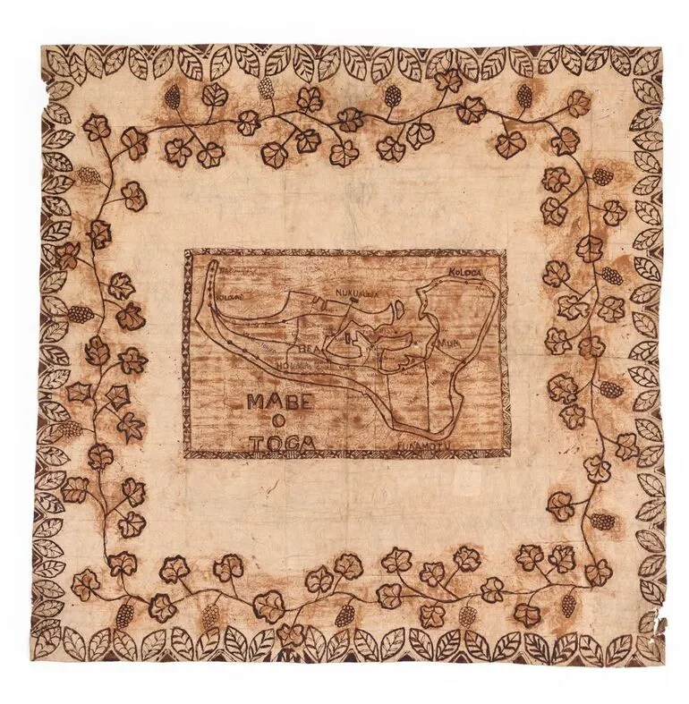 Image: Ngatu Mape o Tonga (tapa cloth)