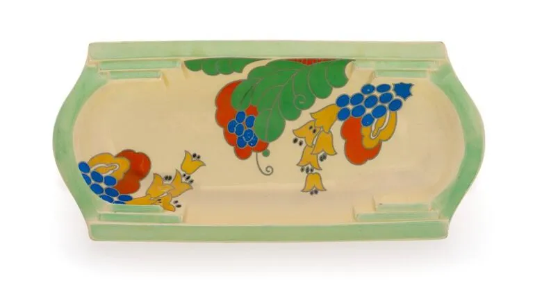 Image: Sandwich plate, 'Caprice' pattern.