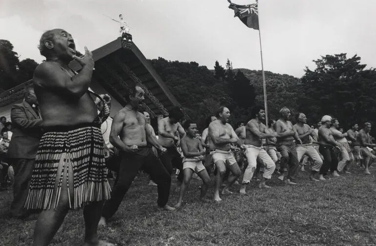 Image: Haka, Porourangi Marae, Waiomatatini