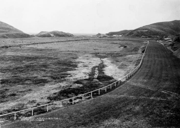 Image: Burton Brothers :Racecourse at Island Bay, Wellington