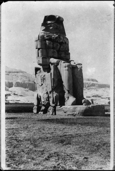 Image: One of the Colossi of Memnon, Luxor