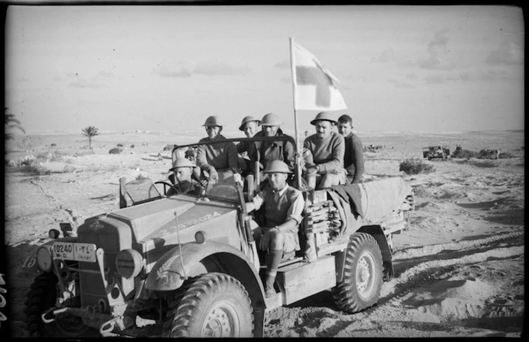 Image: Rifle battalion first aid truck on manoeuvres