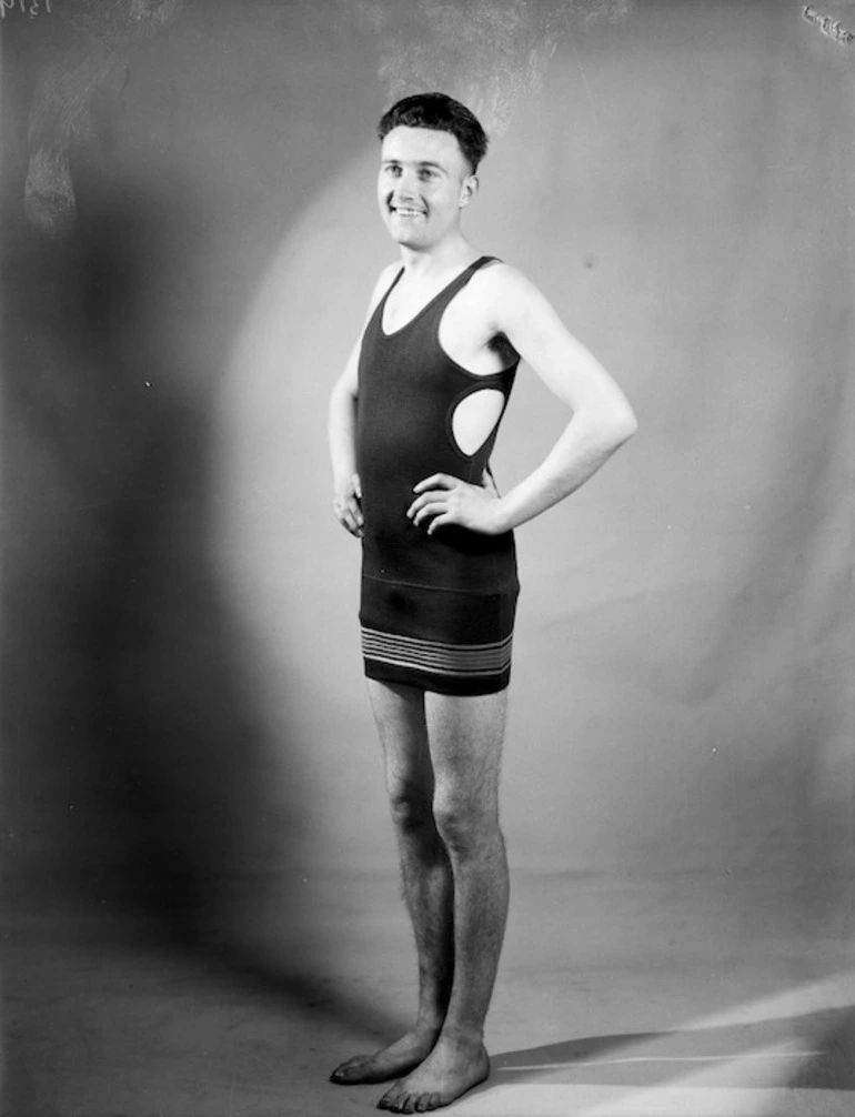 Image: Man modelling a bathing suit