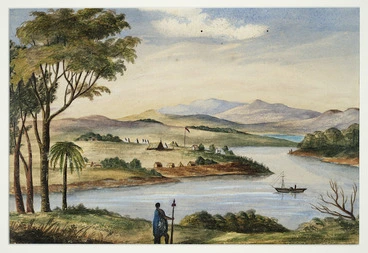 Image: Artist unknown :[Waikato River. ca 1864-1870?]