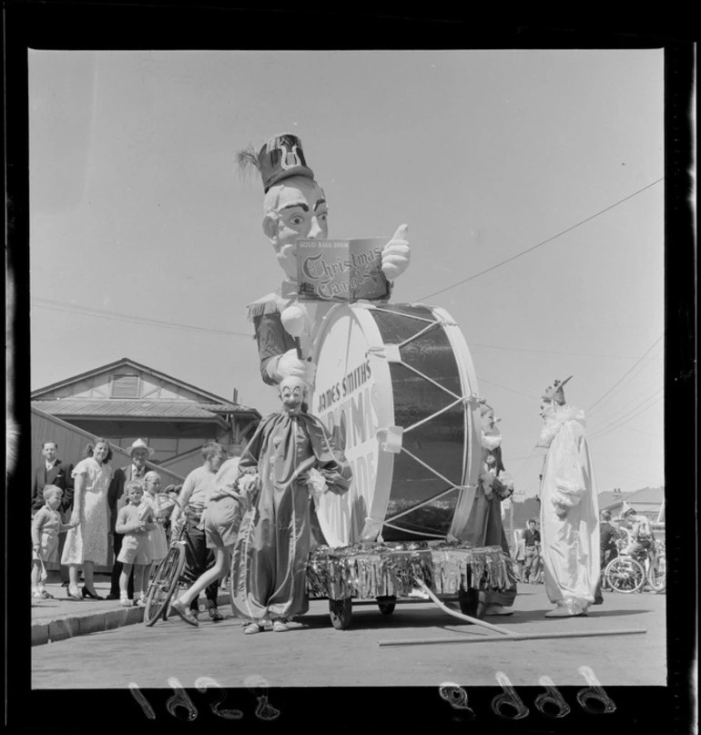 Image: Wellington Santa Parade, sponsored by James Smiths Ltd.