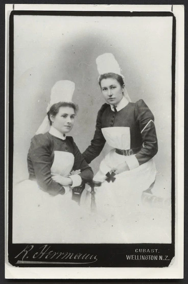 Image: Portrait of nurses Rattigan and Thomas - Photograph taken by Richard Herrmann