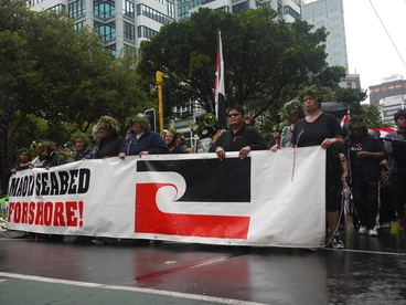Image: Photographs taken at a 2011 foreshore and seabed protest in Wellington