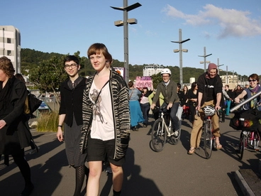 Image: Photographs taken at the Slutwalk event, Wellington