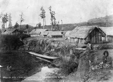 Image: Burton, Alfred Henry, 1834?-1914: Maori village at Te Kumi