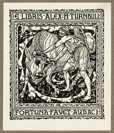 Image: [Crane, Walter], 1845-1915 :E libris Alex H Turnbull. Fortuna favet audaci [1891]